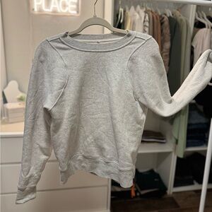 Grey Lululemon Perfectly Oversized Crew